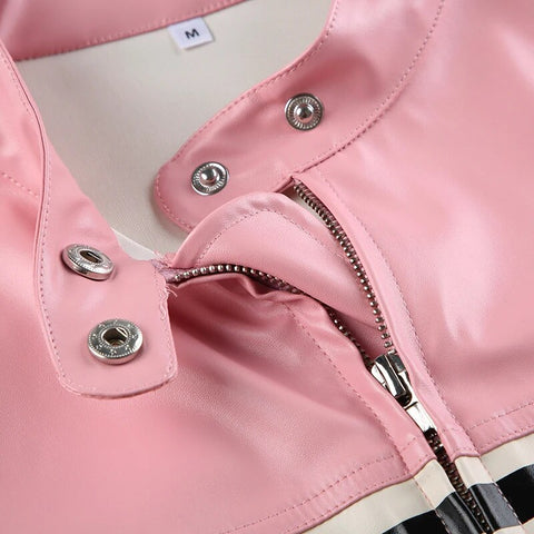 pink-stripe-spliced-zip-up-pu-leather-jacket-12